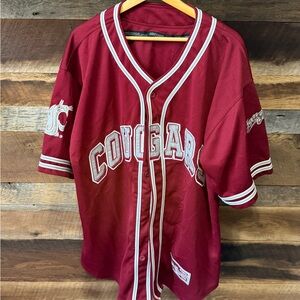 Cougars Men's Burgundy Baseball Jersey